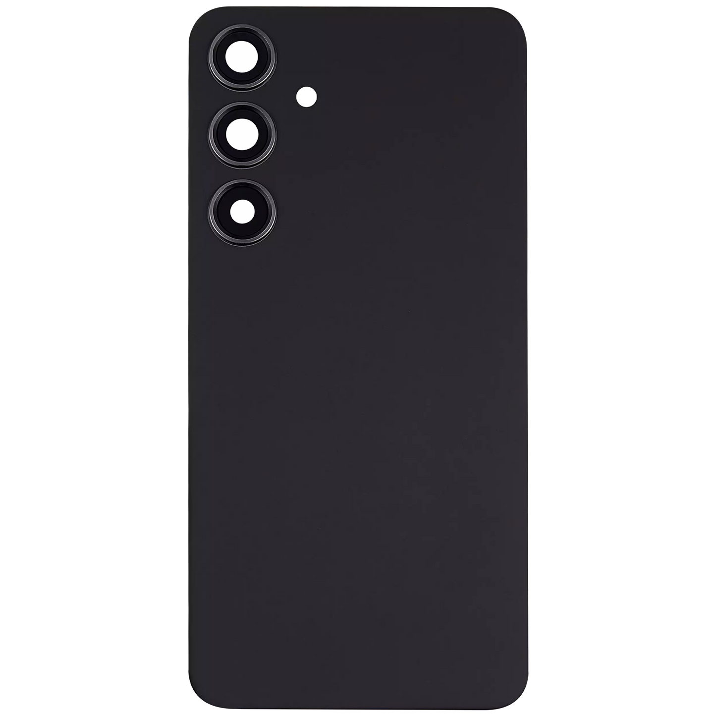 Back Cover Glass With Camera Lens For Samsung Galaxy S24 Plus Aftermarket Onyx Black