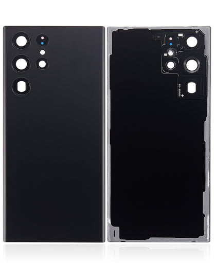 Back Cover Glass With Camera Lens For Samsung Galaxy S22 Ultra Aftermarket