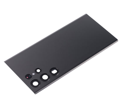 Back Cover Glass With Camera Lens For Samsung Galaxy S22 Ultra Aftermarket
