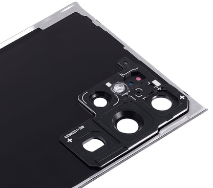 Back Cover Glass With Camera Lens For Samsung Galaxy S22 Ultra Aftermarket