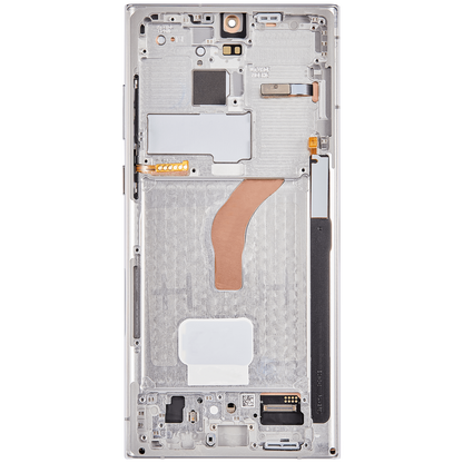 Display with frame (LCD/OLED/LCM/Screen)(US & International Version) For Samsung Galaxy S22 Ultra
