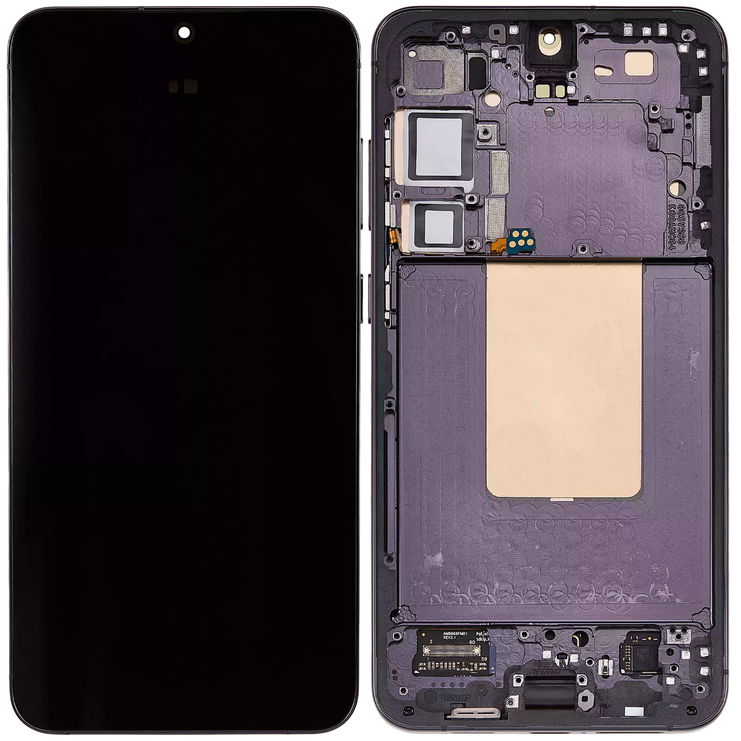 Display with frame (LCD/OLED/LCM/Screen) For Samsung Galaxy S24 Plus Onyx Black