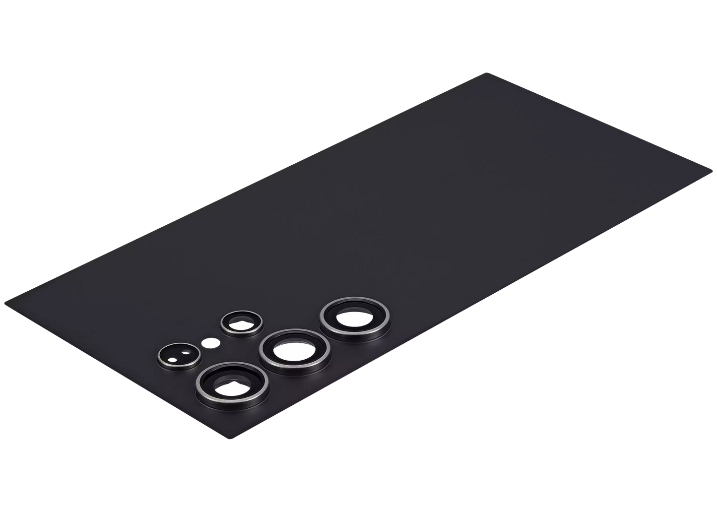 Back Cover Glass With Camera Lens For Samsung Galaxy S24 Ultra Aftermarket Titanium Black