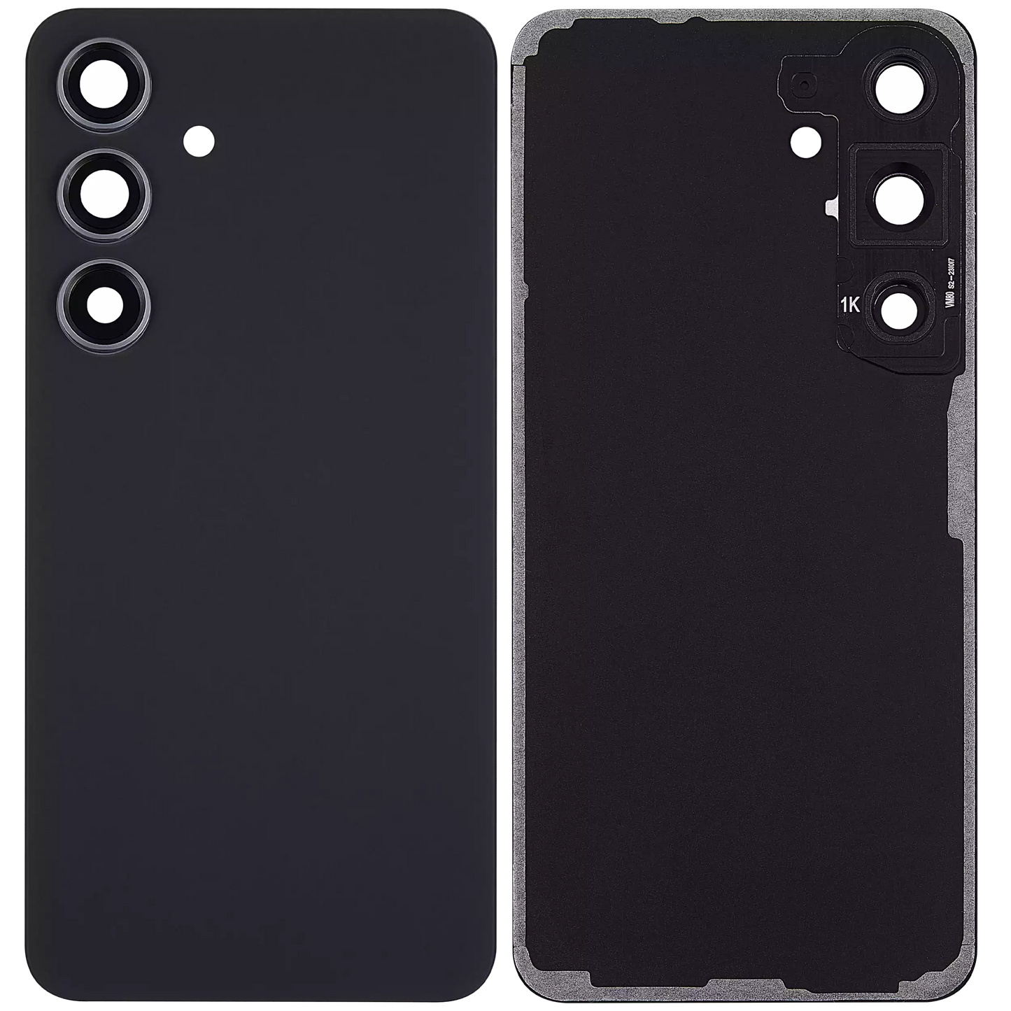 Back Cover Glass With Camera Lens For Samsung Galaxy S24 Aftermarket Onyx Black