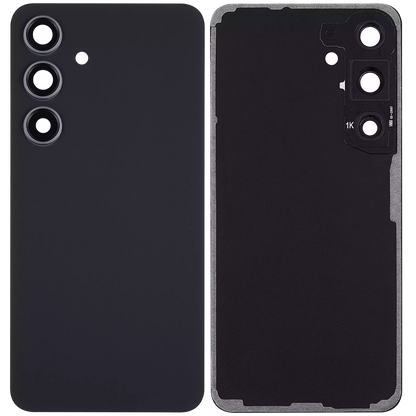 Back Cover Glass With Camera Lens For Samsung Galaxy S24 Aftermarket Onyx Black