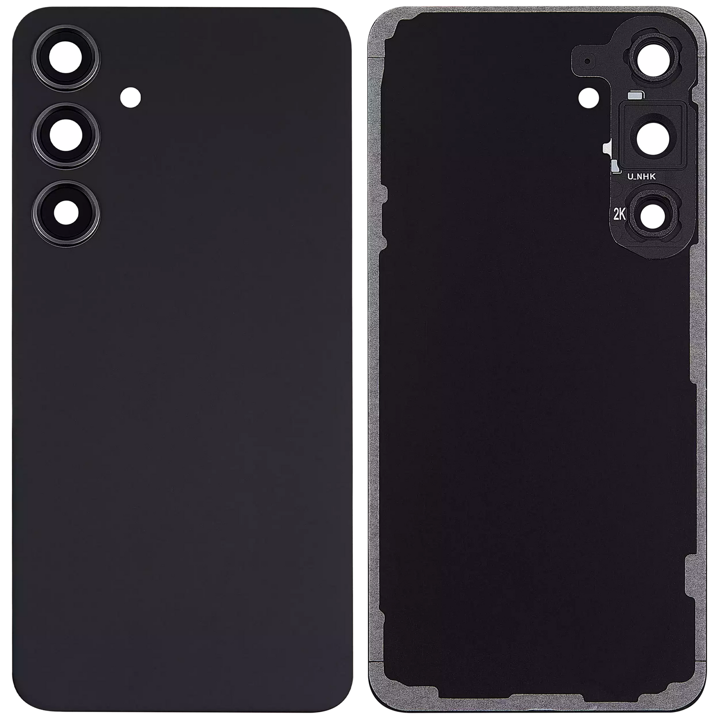 Back Cover Glass With Camera Lens For Samsung Galaxy S24 Plus Aftermarket Onyx Black