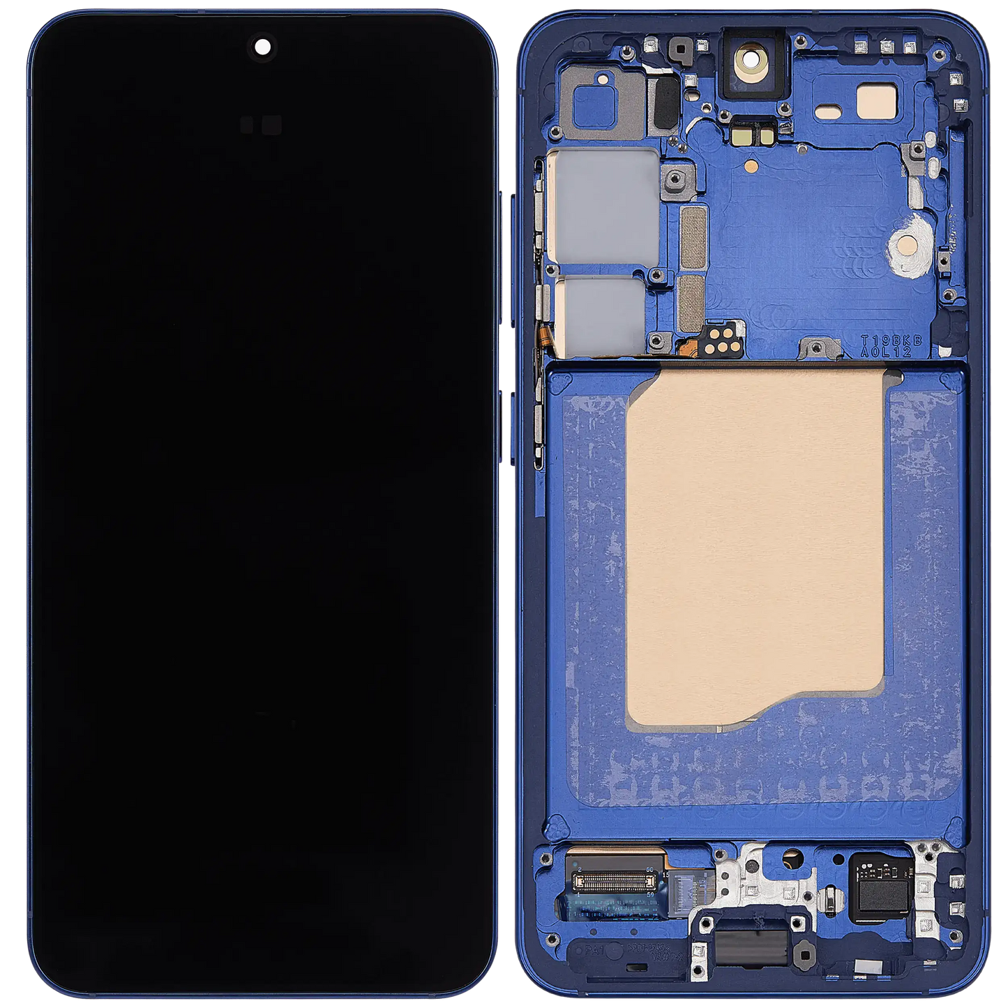 Display with frame (LCD/OLED/LCM/Screen) For Samsung Galaxy S25 Navy
