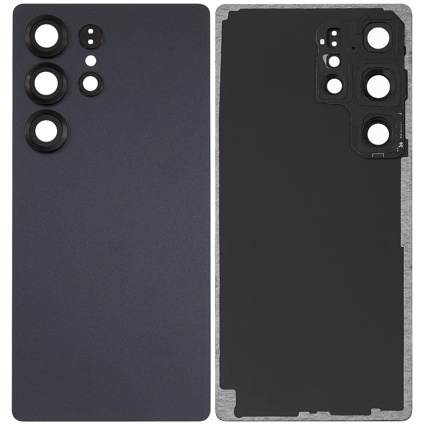 Back Cover Glass With Camera Lens For Samsung Galaxy S25 Ultra Aftermarket Titanium Black