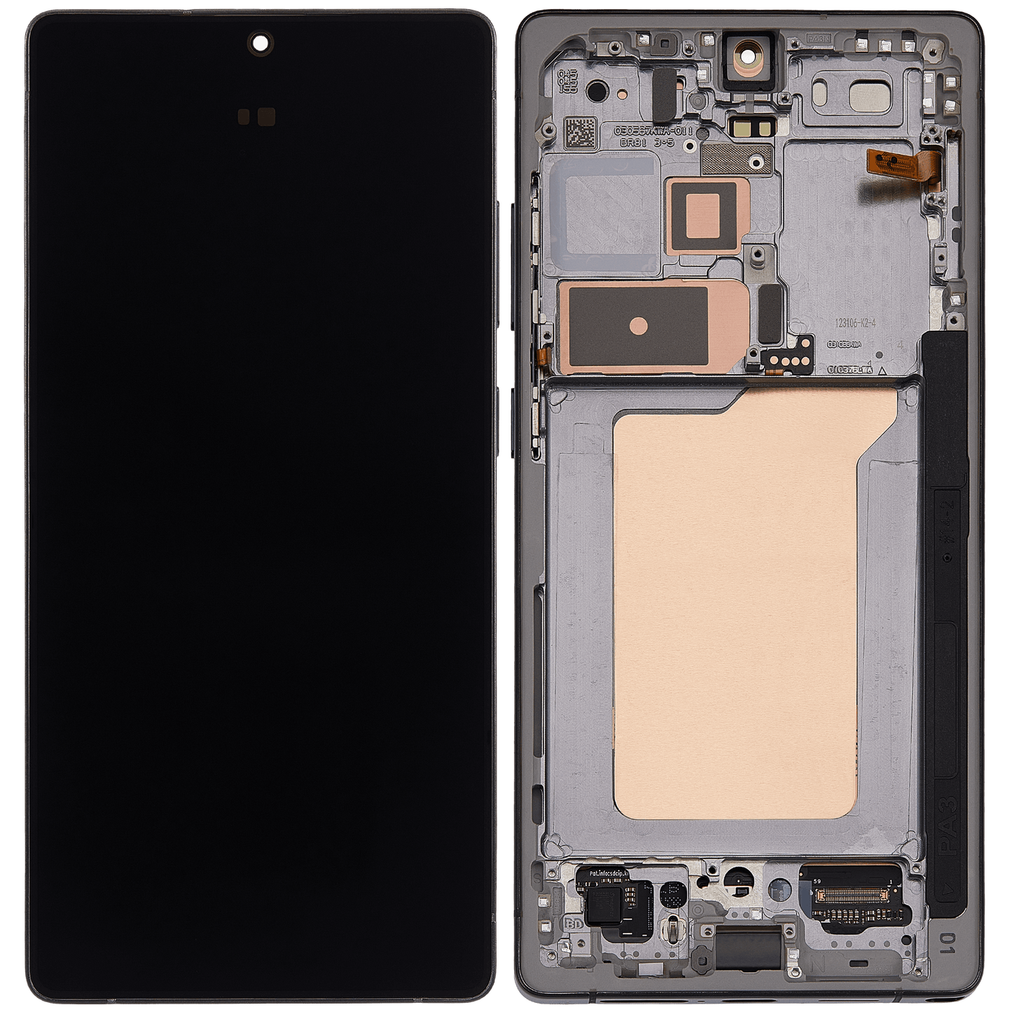 Display with frame（LCD/OLED/LCM/Screen）For Samsung Galaxy S25 Ultra Titanium Black