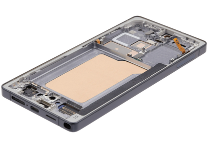 Display with frame（LCD/OLED/LCM/Screen）For Samsung Galaxy S25 Ultra Titanium Black