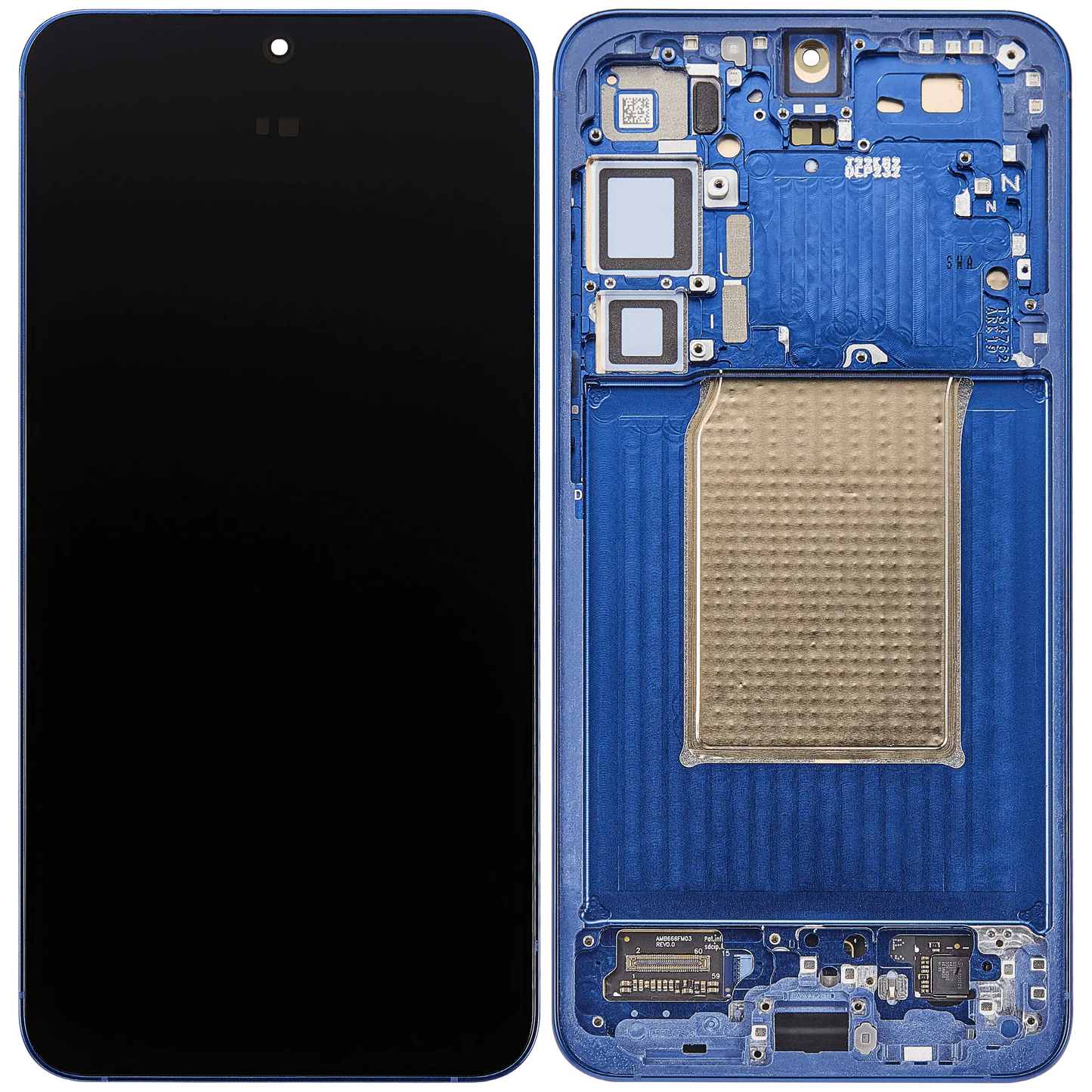 Display with frame (LCD/OLED/LCM/Screen) (US & International Version) For Samsung Galaxy S25 Plus Navy