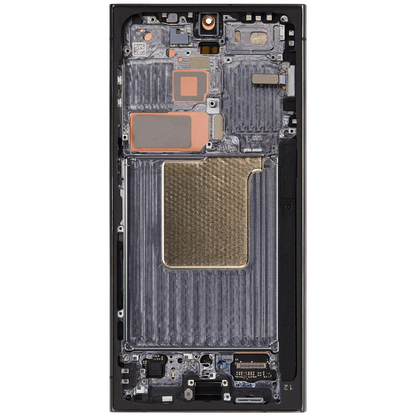 Display with frame (LCD/OLED/LCM/Screen) (US & International Version)For Samsung Galaxy S24 Ultra Titanium Black