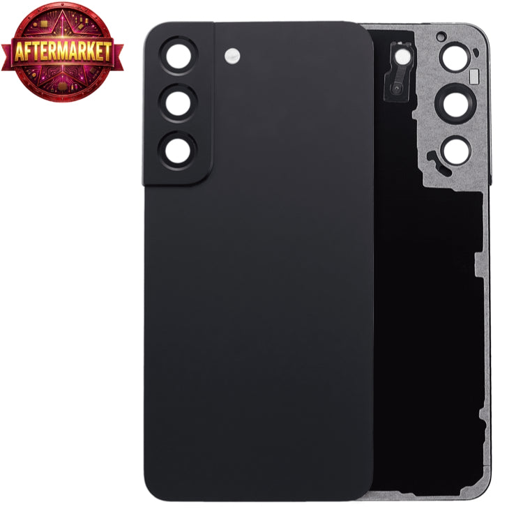 Back Cover Glass With Camera Lens For Samsung Galaxy S22 Aftermarket