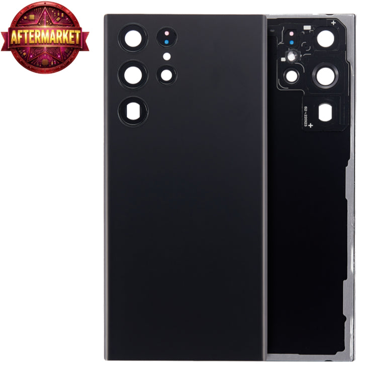 Back Cover Glass With Camera Lens For Samsung Galaxy S22 Ultra Aftermarket