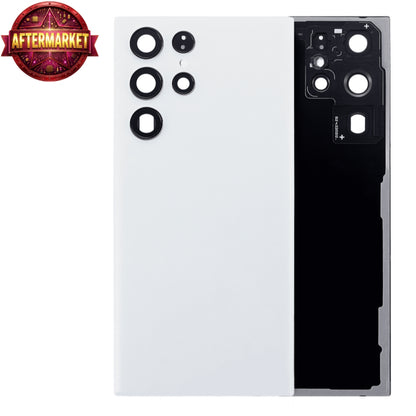 Back Cover Glass With Camera Lens For Samsung Galaxy S22 Ultra Aftermarket