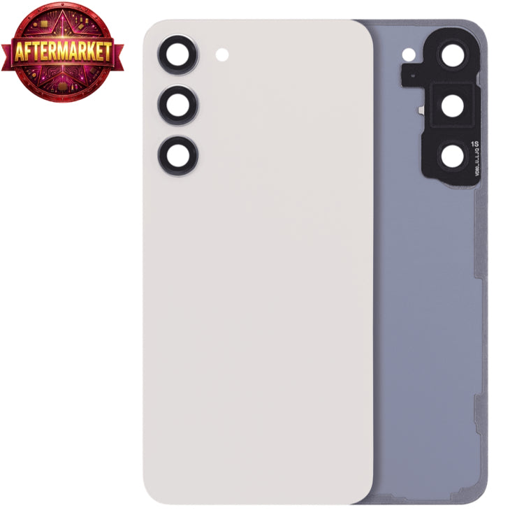 Back Cover Glass With Camera Lens For Samsung Galaxy S23 Plus Aftermarket