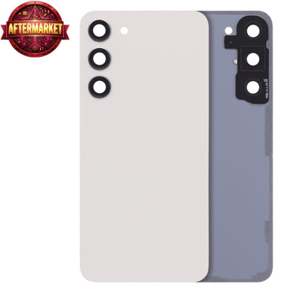 Back Cover Glass With Camera Lens For Samsung Galaxy S23 Plus Aftermarket