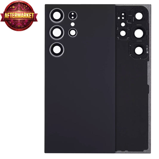 Back Cover Glass With Camera Lens For Samsung Galaxy S24 Ultra Aftermarket Titanium Black