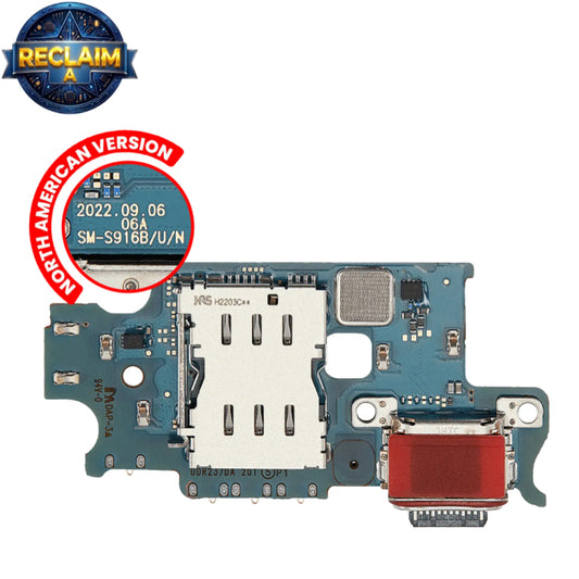 Data Connector(Charging Port) Samsung Galaxy S23 Plus Used OEM Grade A Reclaim(A) Phantom Black