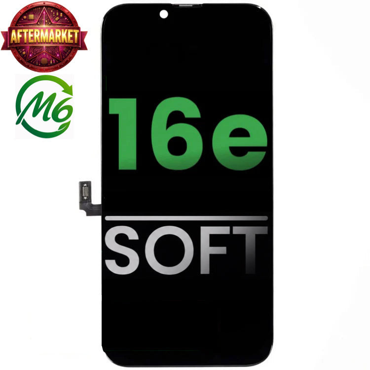 Display (LCD/OLED/LCM/Screen) Screen Assembly (With IC Removable ) (Soft OLED) Aftermarket All Colors For iPhone 16e