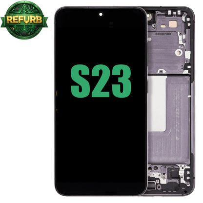 Display with frame (LCD/OLED/LCM/Screen) (US & International Version) For Samsung Galaxy S23