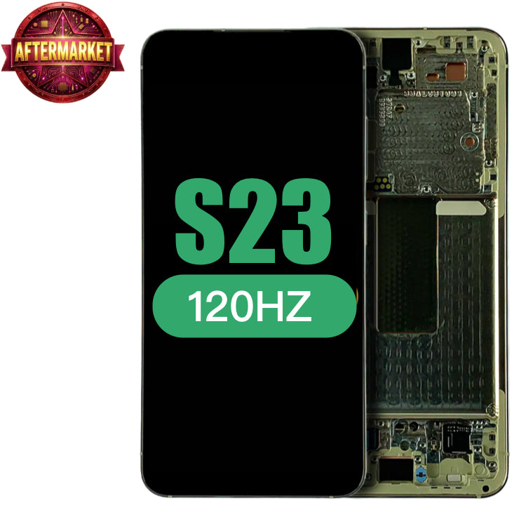 Display with frame (LCD/OLED/LCM/Screen) (US & International Version) For Samsung Galaxy S23