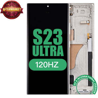 Display with frame (LCD/OLED/LCM/Screen) (US & International Version)（OLED 120HZ) For Samsung Galaxy S23 Ultra Aftermarket